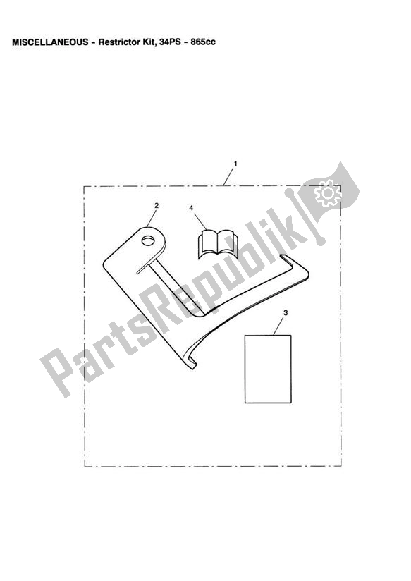 All parts for the Restrictor Kit, 34ps - 865cc of the Triumph America Carburettor 790 2002 - 2007